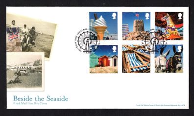 2007 Great Britain Tourism - Beside the Seaside Commemorative Stamps addressed First Day Cover (FDC) with Edinburgh pictorial cancel