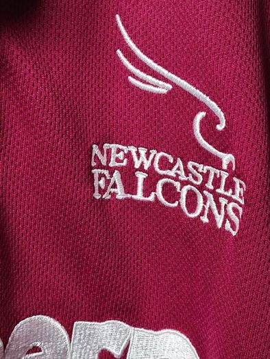 Vintage Newcastle Falcons rugby shirt jersey 2005 size Large KOOGA NORTHERN ROCK