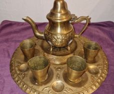 Turkish Brass Tea set