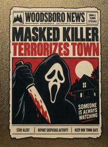 Scream newspaper wall art