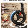 Rollator Walker with Seat and Wheels for Elderly, 4 Wheels Rollators for Seniors and Disabled Image 4
