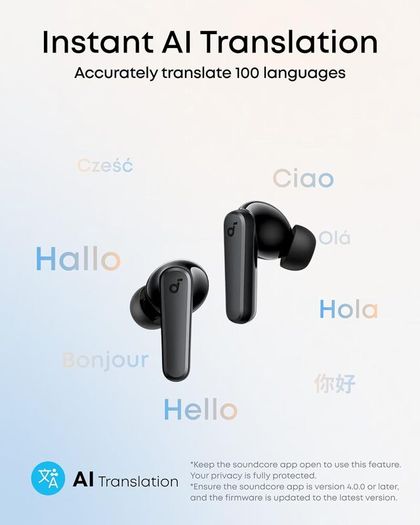 soundcore by Anker P20i True Wireless Earbuds, 10mm Drivers with Big Bass, Bluetooth 5.3, 30H Long Playtime, IPX5 Water-Resistant, 2 Mics for AI Clear Calls, 22 Preset EQs, Customization via App
