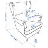 IKEA STRANDMON Armchair, Skiftebo yellow
