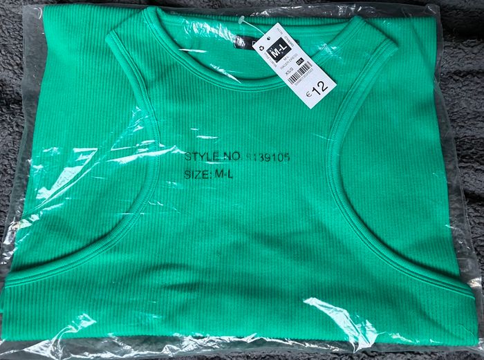 Seamless Racer Dress Emarald Green size M / L