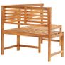 Garden Corner Bench 140 cm Solid Acacia Wood Image 5