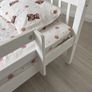 Wooden frame single bed plus mattress Image 3