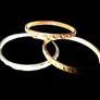 Vintage Hallmarked 9k Rose/White/Yellow Gold Rings Image 3