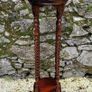 Vintage mahogany barley twist jardiniere stand Image 2