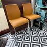 Set of 3 Yellow Leatherette Bar Stools Gloss Steel Frames Image 3
