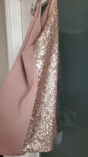 PRIMARK blush bling cami Sz 12