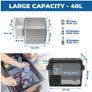 Car Fridge 12V Portable Compressor Cooler Mini Fridge Auto Freezer Caravan Truck Travel Home Camping Refrigerator Image 4