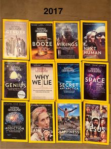 National Geographic 2017 Magazines - complete set