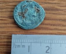 Genuine Ancient Roman Bronze Coin - Constantine the Great (Stunning Turquoise Patina)