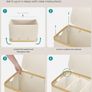 Large 3 Section Laundry Hamper - New/Unused Image 6