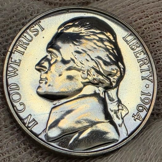 USA United States 1964 Proof Jefferson Nickel 5 Cent Coin Stunning Proof!
