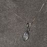 9ct White Gold and Blue Topaz Necklace Image 7