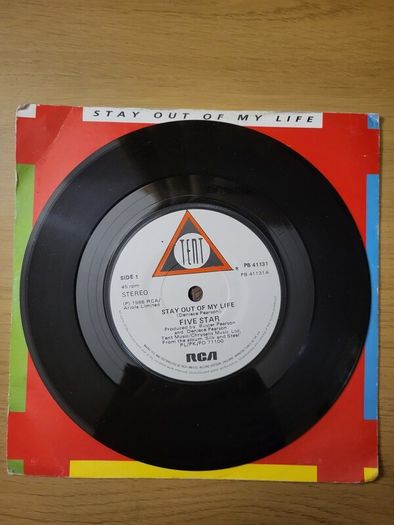 Five Star Stay Out Of My Life 7 inch Single 1986