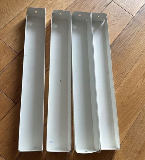shelves - 50 cm long - metal