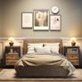 Bedside Tables with Charging Station, Set of 2, Nightstands with 2 Drawers and 2 Shelves, End Tables with Outlet and USB Ports, for Living Room, Bedroom, Rustic Brown Image 2