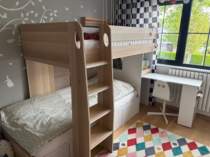 Eclipse Oak bunk bed