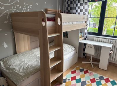 Eclipse Oak bunk bed
