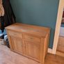 Light Oak Sideboard with 2 Drawers and 2 Cupboards Image 3