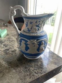 Four seasons Parian jug