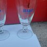 3 x Harp vintage stemmed glasses ,good condition,,50 euros posted ,,or if buyer collects I knock of 10 euros, sold as is ,,harp symbols abit faded ,see pictures for condition, sold as seen. Image 3