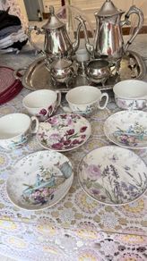 Four Cups and Saucers