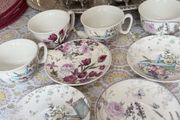 Four Cups and Saucers