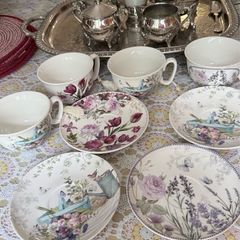Four Cups and Saucers