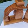 Vintage Hand carved Norwegian candlesticks Image 5