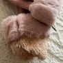 Pink Fur Lined Gloves Image 3