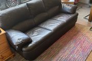 3+1+1 leather sofa