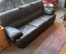 3+1+1 leather sofa