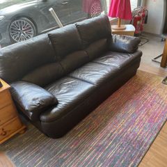 3+1+1 leather sofa