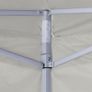 vidaXL Professional Folding Party Tent with 2 Sidewalls 2x2 m Steel Cream Image 9