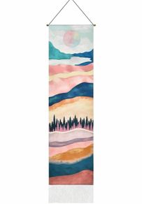 Mountain Tapestry Sunset Tapestries Forest Tree Tapestry Wall Hanging Nature Landscape Tapestry for Room (MULTIPLE STYLES)