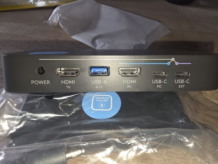 16 x Logitech Swytch Hubs. Includes power adapters and a few Extenders