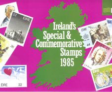 1985 Ireland Stamp Year Pack MNH. See scan for stamps included. All stamps Mint Never Hinged.