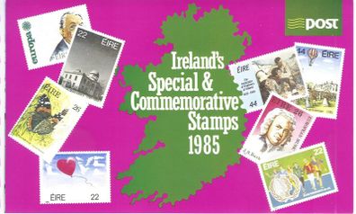 1985 Ireland Stamp Year Pack MNH. See scan for stamps included. All stamps Mint Never Hinged.