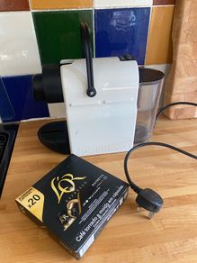 krups Nespresso machine with pods