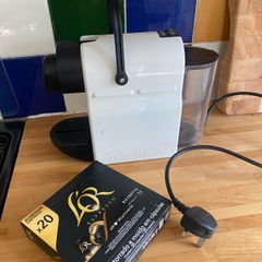 krups Nespresso machine with pods