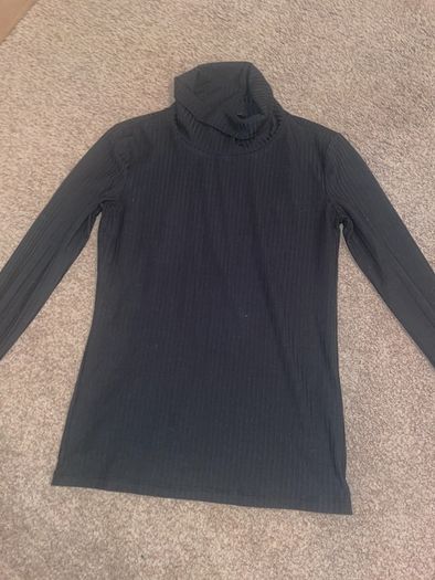 black sweater