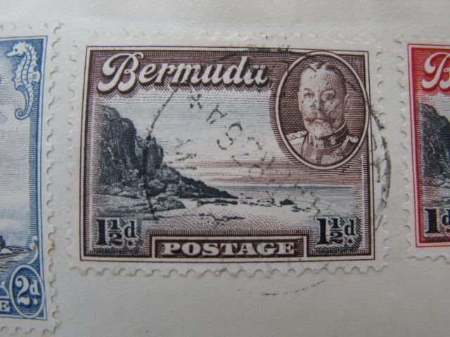 Stamps, Bermuda FDC 1936 Definitive Set
