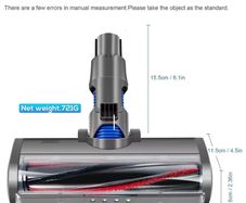 V6 Electric Roller Brush Motorized Turbo Compatible with Dyson V6 DC58 DC59 DC61 DC62 Quick Release with Bristle Roller for Carpet