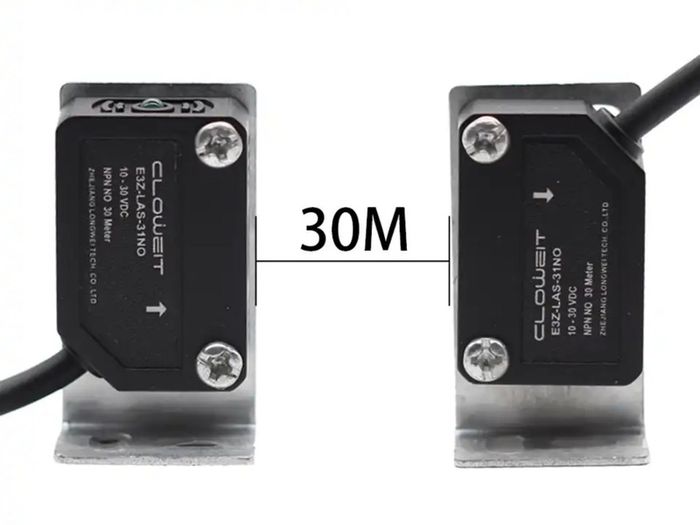 Laser Beam Laser Beam Photoelectric Switch Infrared Sensor PNP 30meter Far Distance Transmission Small  Photo Switches