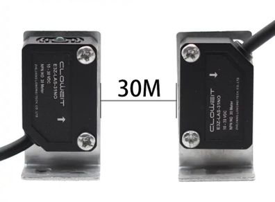 Laser Beam Laser Beam Photoelectric Switch Infrared Sensor PNP 30meter Far Distance Transmission Small  Photo Switches