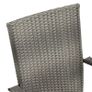 7 Piece Garden Dining Set Grey Image 7