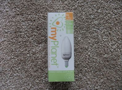 My Planet 9 watt SES E14 CFL Bulb
